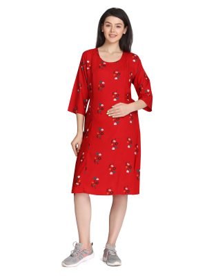 <h4>Cotton Rayon Nursing Dress for Feeding</h4>