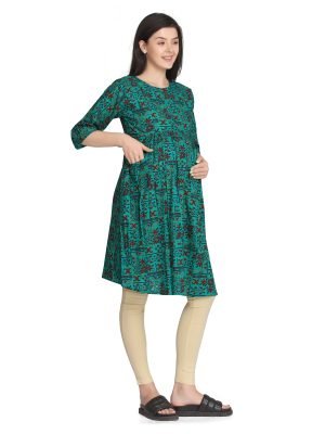 <h4>Cotton Rayon Nursing Dress for Feeding</h4>