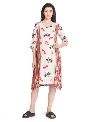 <h4>Nursing Kurti for Feeding, Cotton Rayon</h4>