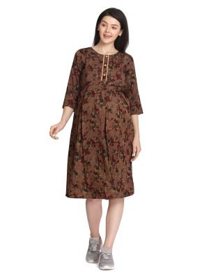 <h4>Cotton Rayon Printed Nursing Dress</h4>